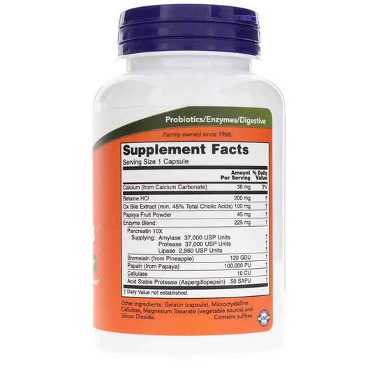 Super Enzymes Capsules, NOW